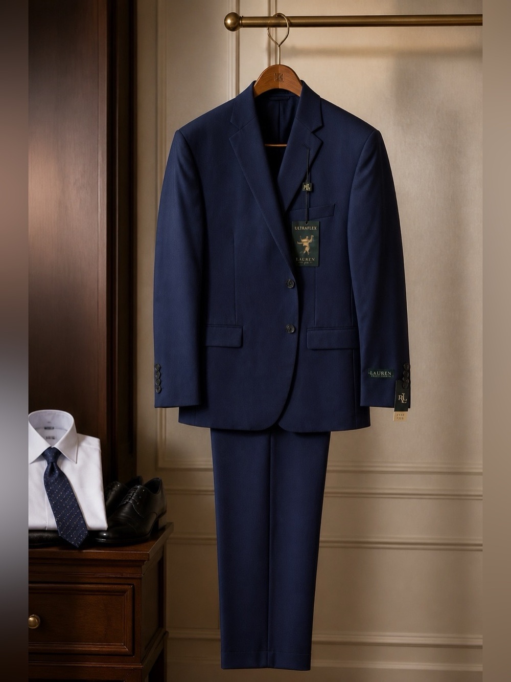 Lauren Ralph Lauren Blue Ultraflex Blue Two-Piece Suit